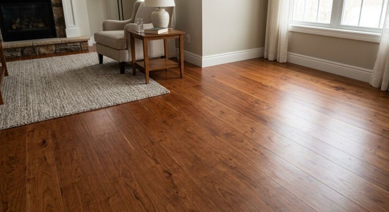 Cherry Floor Installation in Cedar Creek, TX