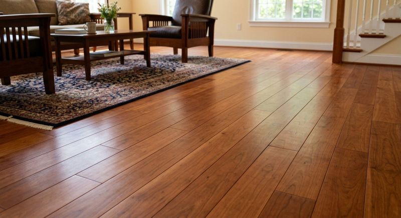 Cherry Floor Installation in Wimberley, TX