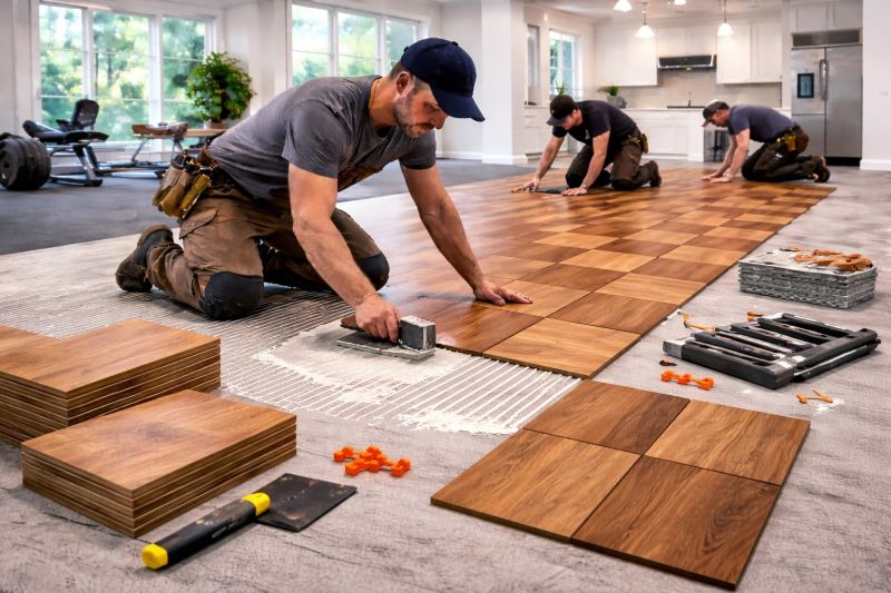 Hardwood Floor Installation in Del Valle, TX