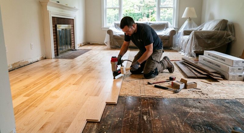 Maple Flooring Installation in Buda, TX