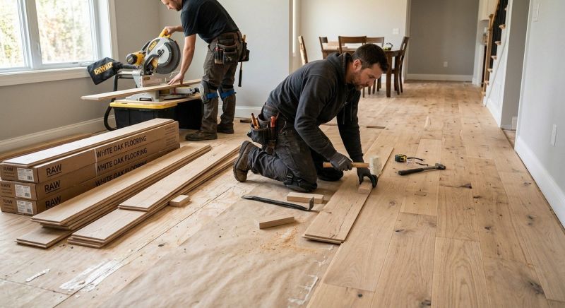 Oak Floor Installation in Cedar Park, TX