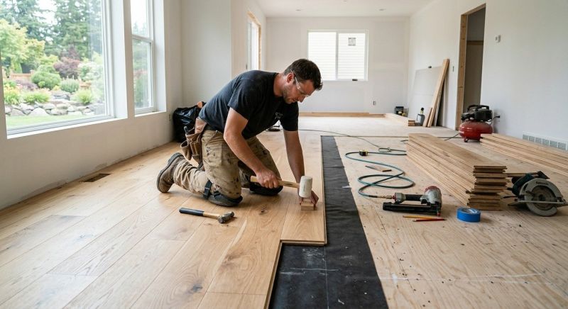 Oak Floor Installation in Del Valle, TX