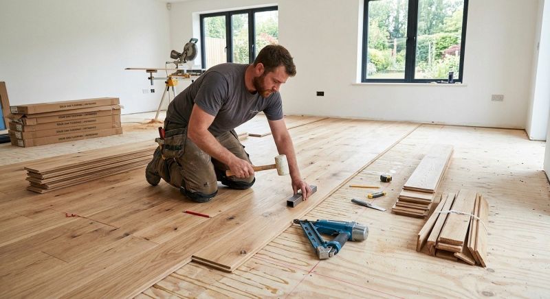 Oak Floor Installation in Del Valle, TX
