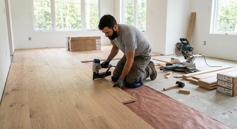 Oak Floor Installation in Del Valle, TX