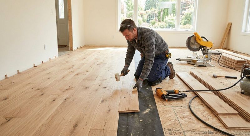 Oak Floor Installation in Manor, TX