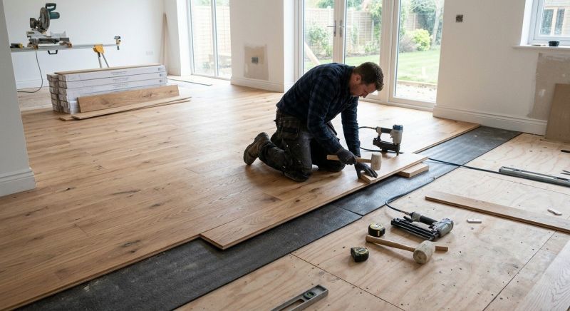 Oak Floor Installation in Manor, TX