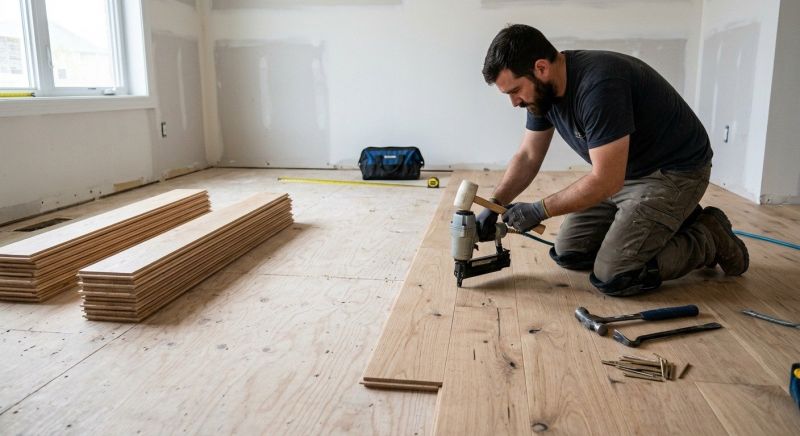 Oak Floor Installation in Pflugerville, TX