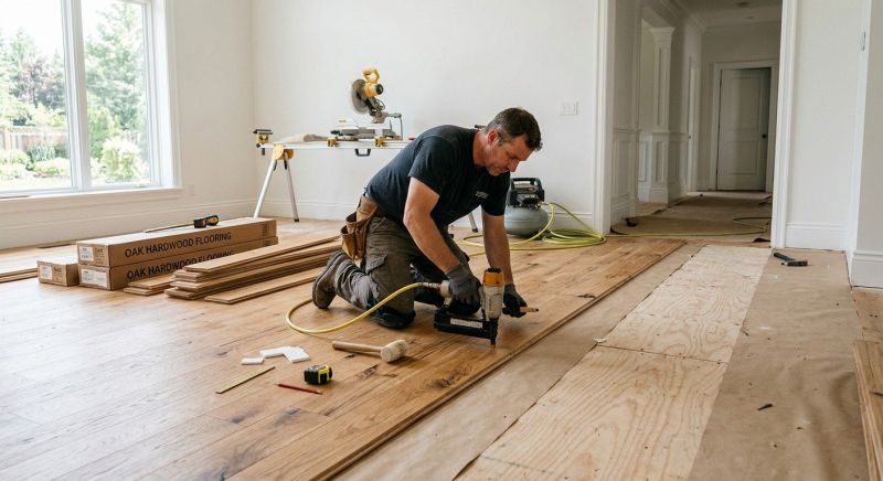 Oak Floor Installation in San Marcos, TX