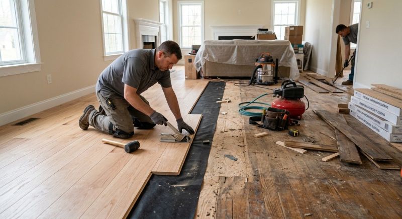 Wood Floor Replacement in Cedar Creek, TX