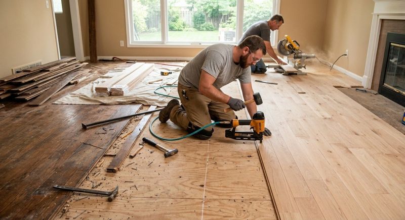 Wood Floor Replacement in Leander, TX
