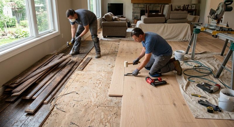 Wood Floor Replacement in Pflugerville, TX